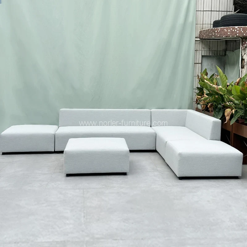 Visų orų lauko baldų vandeniui atspari audinio sofa