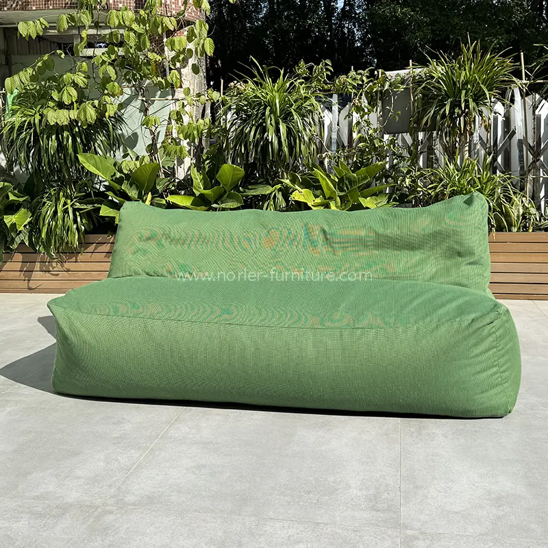Lauko vandeniui atsparių audinių dalelių pėdos sofa