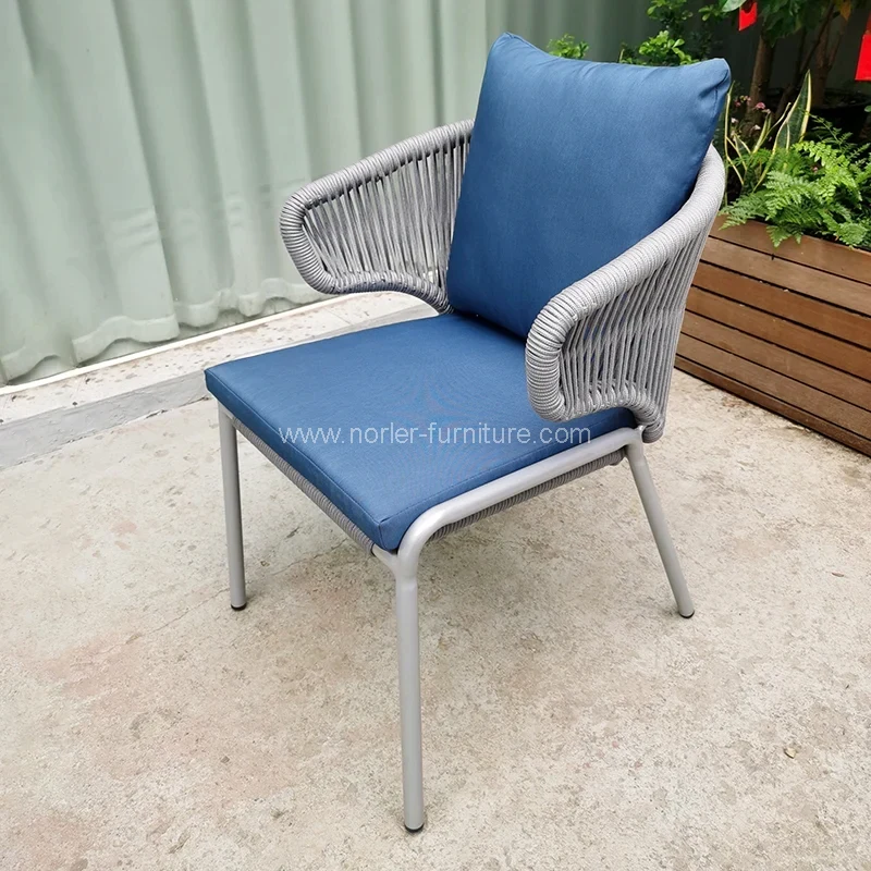 Virvės lauko pintų baldų stalų rinkinys